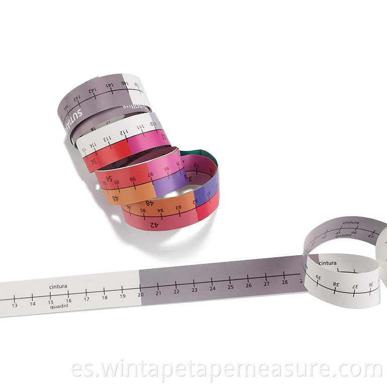 Las mejores marcas Tamaño del sujetador Cinta métrica Material de papel con su logotipo
